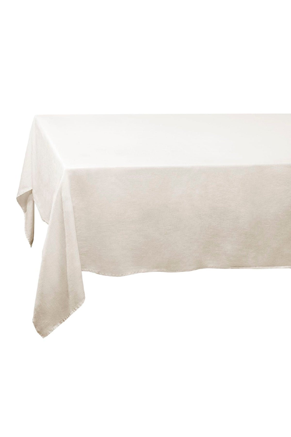 Nappe en satin de lin - Ecru