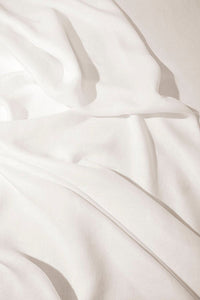 Nappe en satin de lin - Ecru