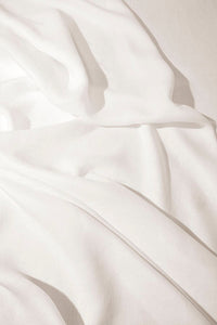 Nappe en satin de lin - Ecru