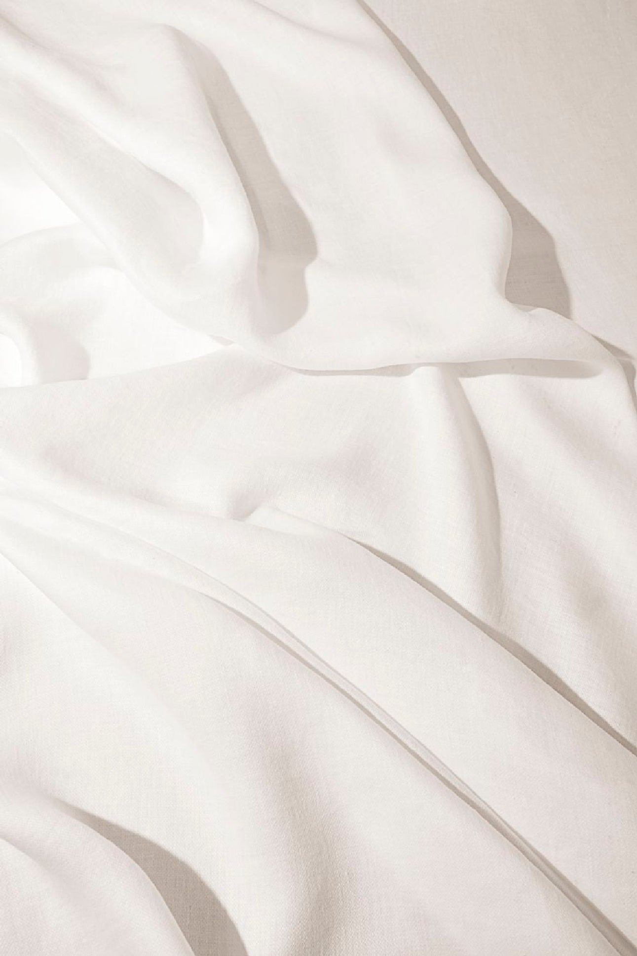 Nappe en satin de lin - Ecru