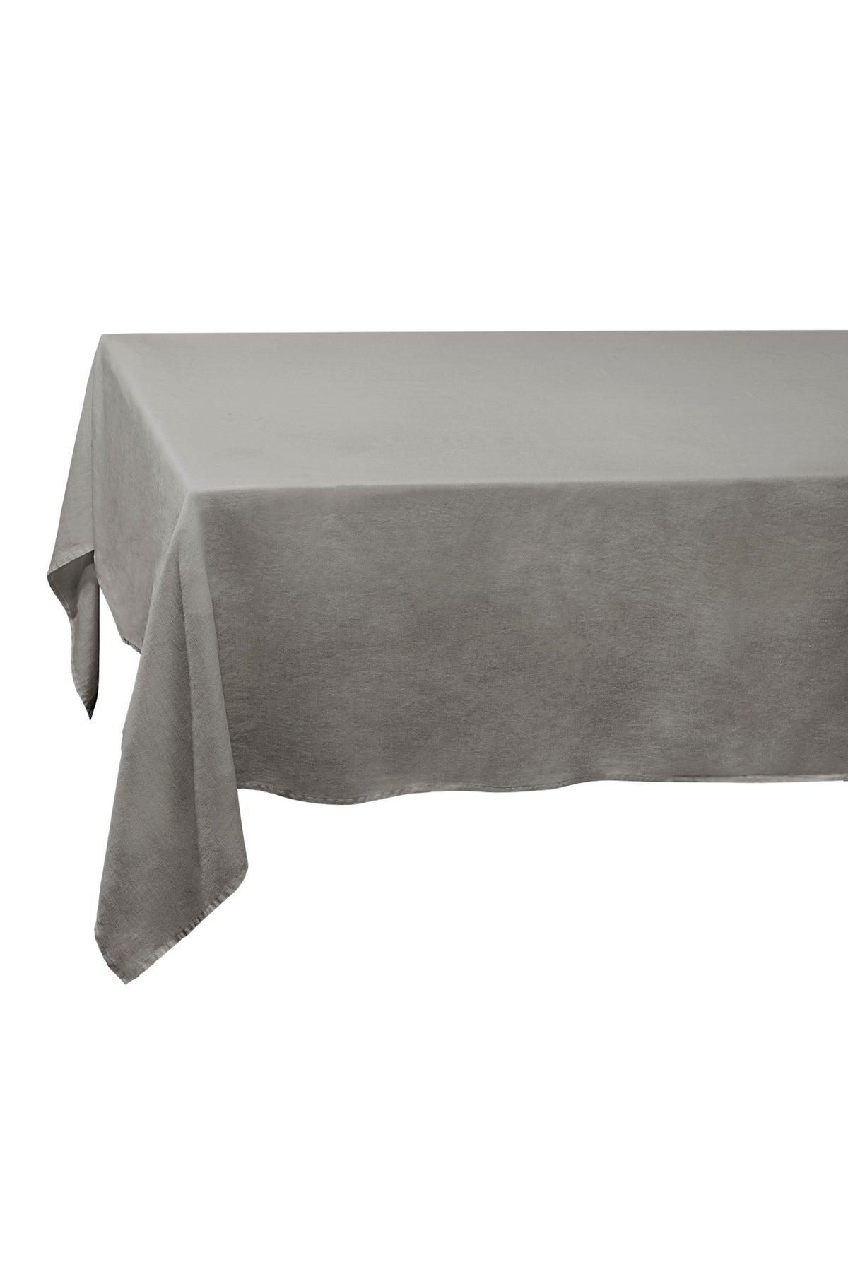 LINEN SATEEN TABLECLOTH-LARGE-GREY
