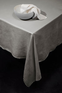 LINEN SATEEN TABLECLOTH-LARGE-GREY