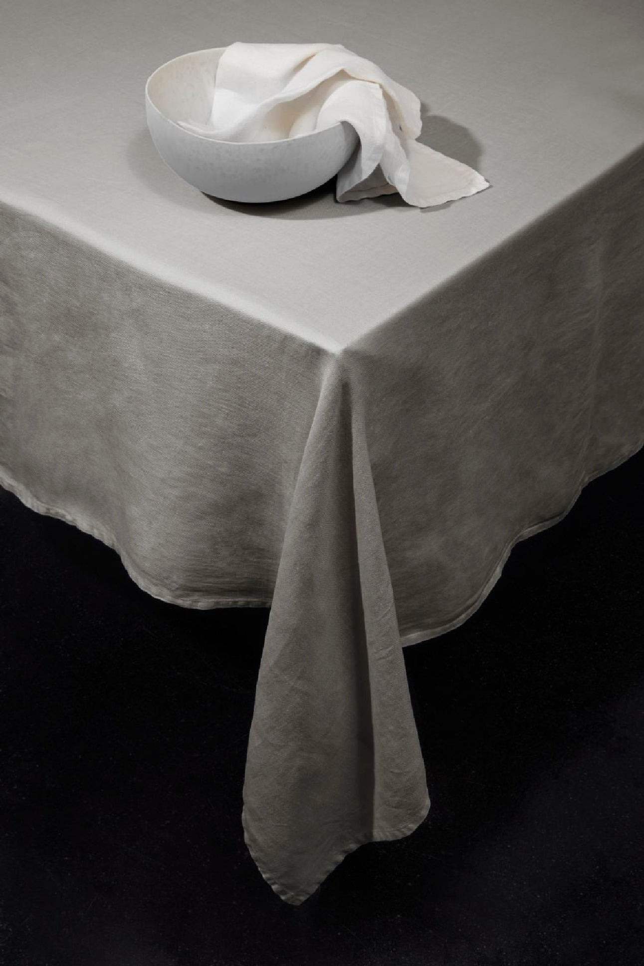 Nappe en satin de lin - Grey