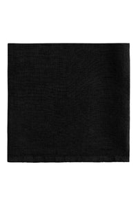 Lot de 4 serviettes en satin de lin - Black