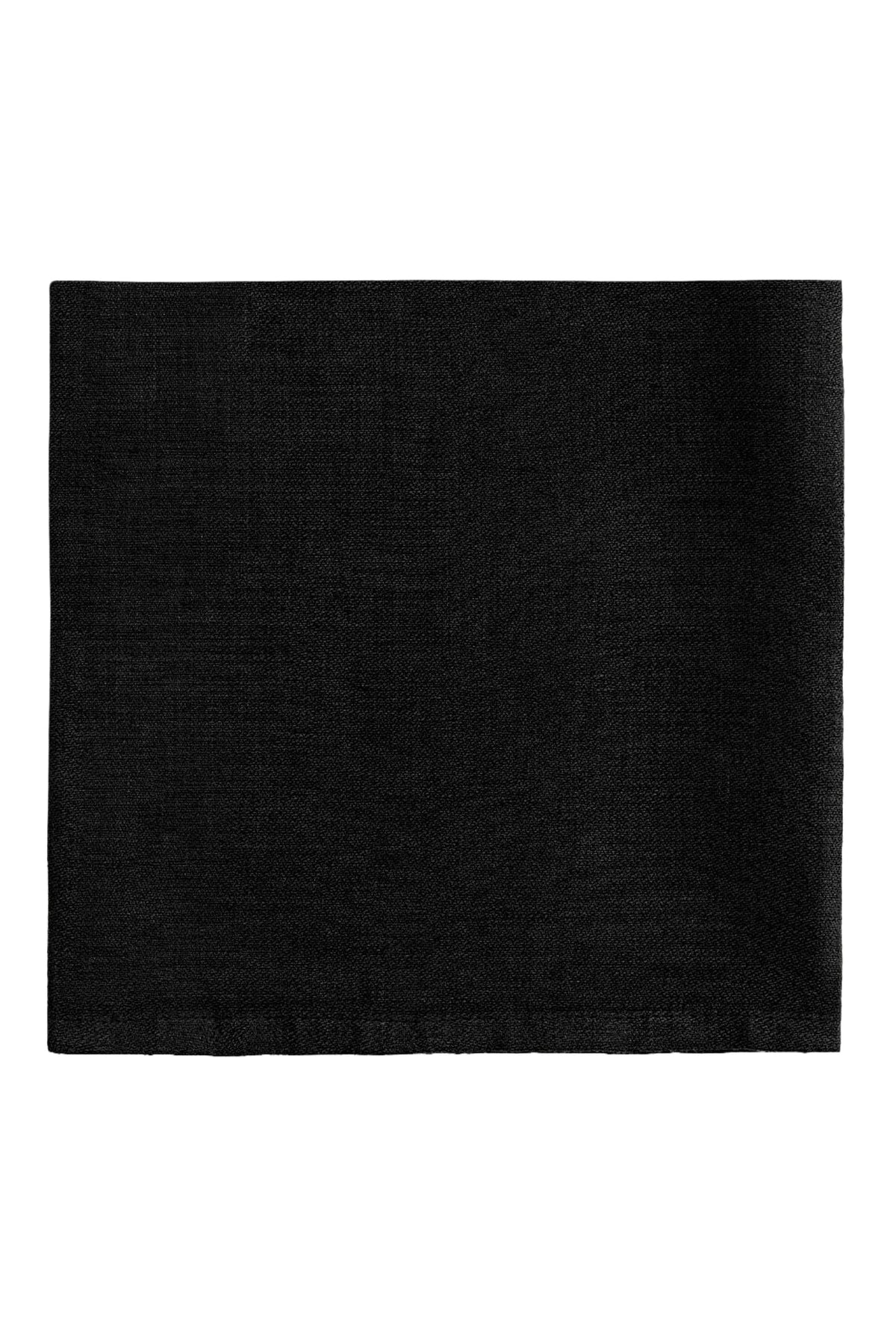 Lot de 4 serviettes en satin de lin - Black