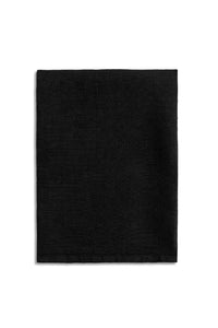 Lot de 4 serviettes en satin de lin - Black