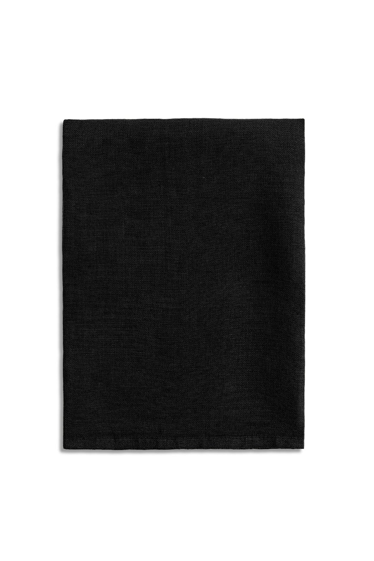 Lot de 4 serviettes en satin de lin - Black