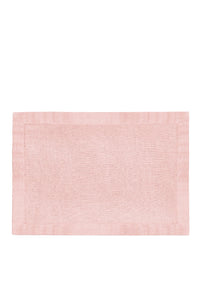 Set of 4 satin linen placemats - Pink
