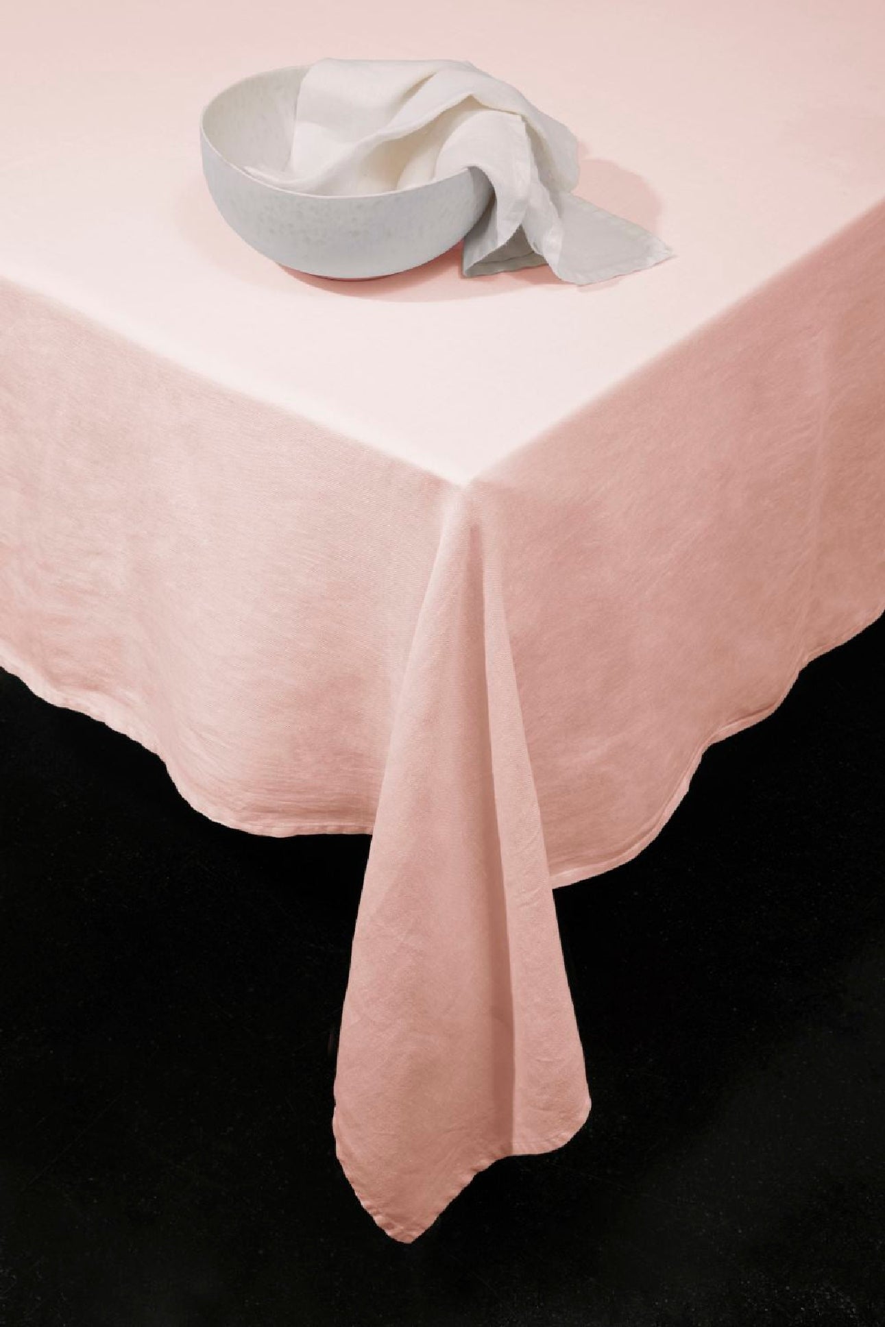 Nappe en satin de lin - Pink