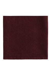 Set of 4 satin linen napkins - Wine