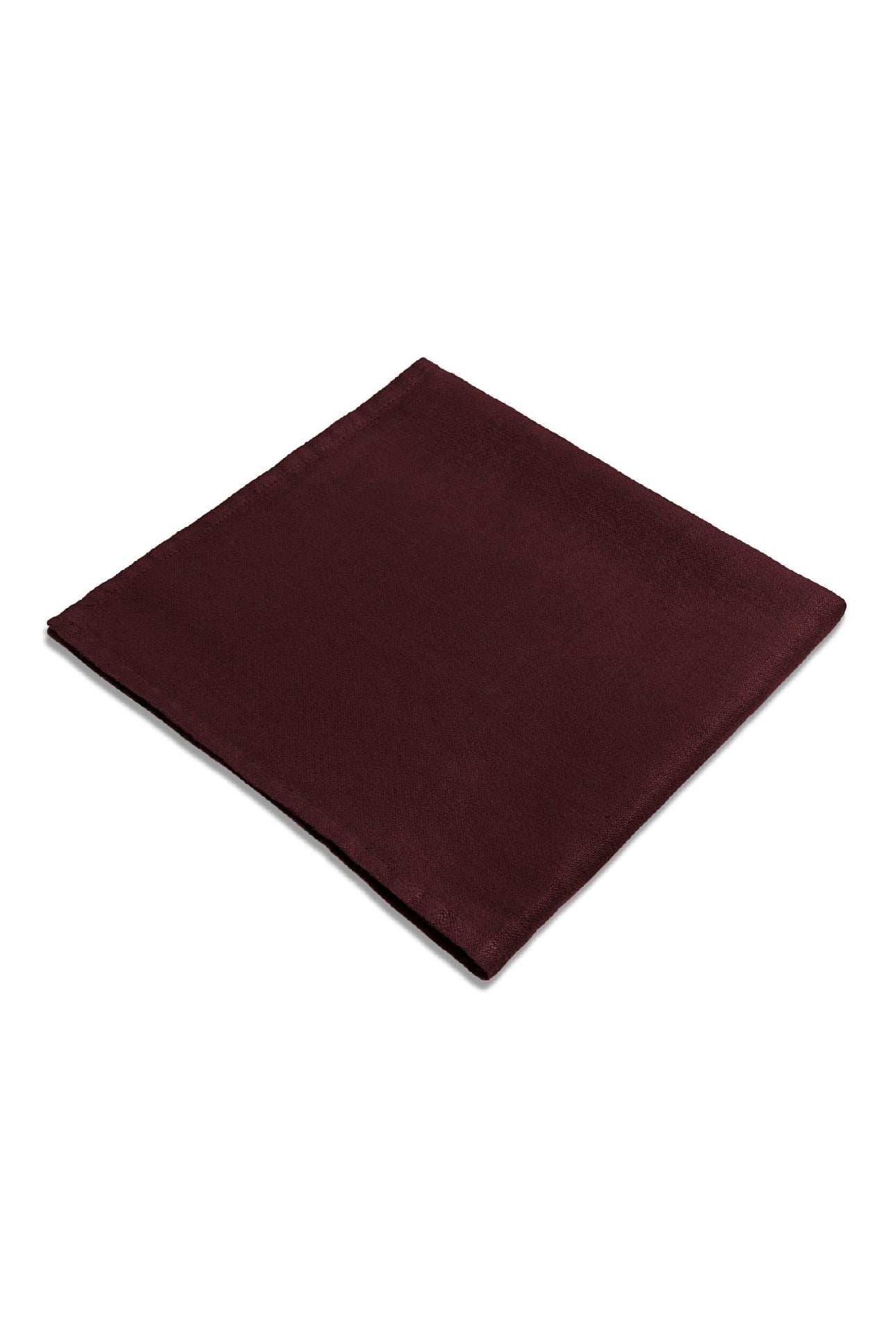 LINEN SATEEN NAPKINS (SET OF 4)-WINE
