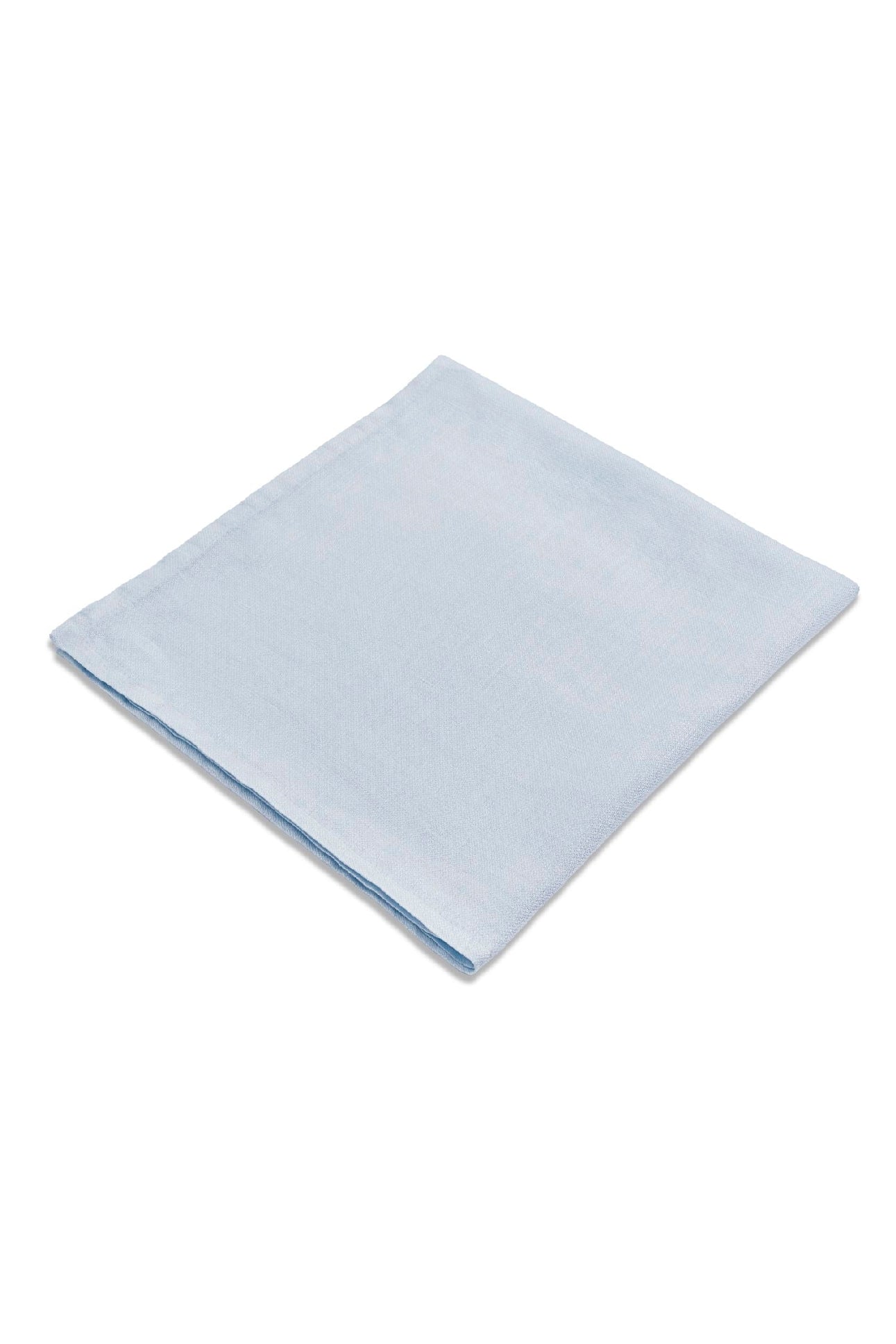 LINEN SATEEN NAPKINS (SET OF 4)-LIGHT BLUE
