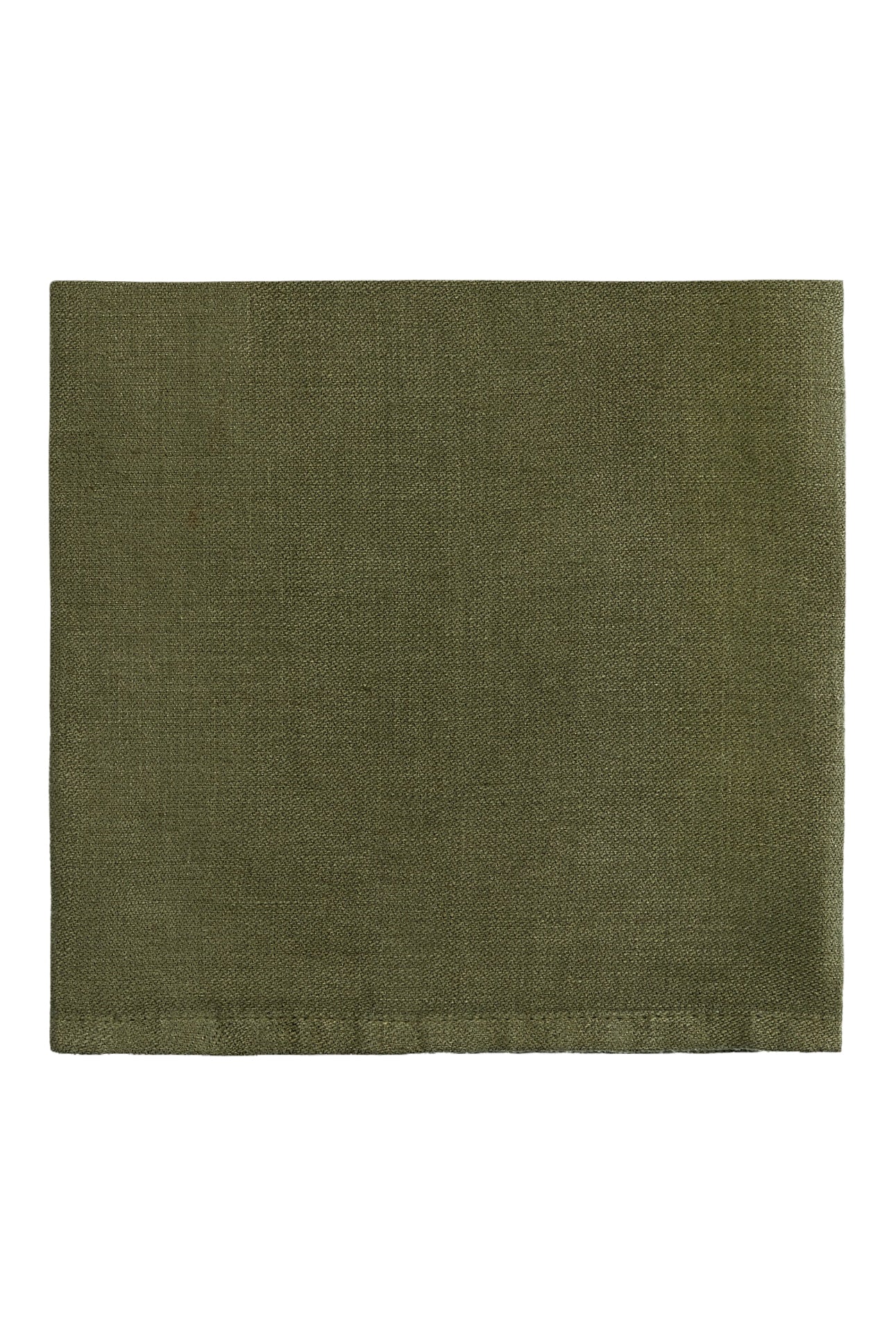Set of 4 satin linen napkins - Olive
