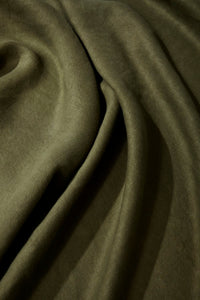 Nappe en satin de lin - Olive