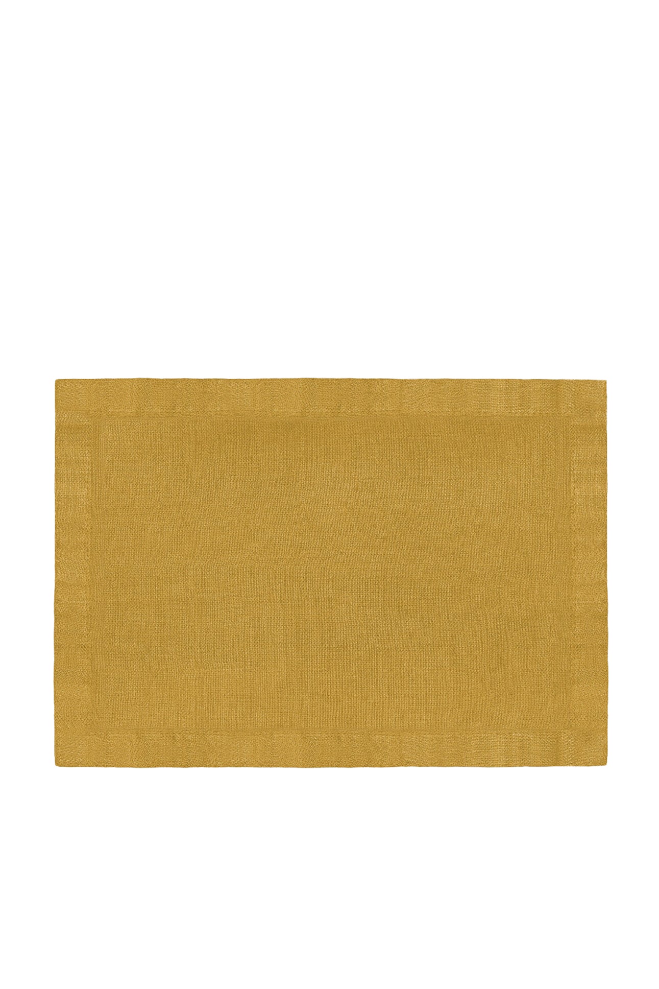Set of 4 satin linen placemats - Mustard