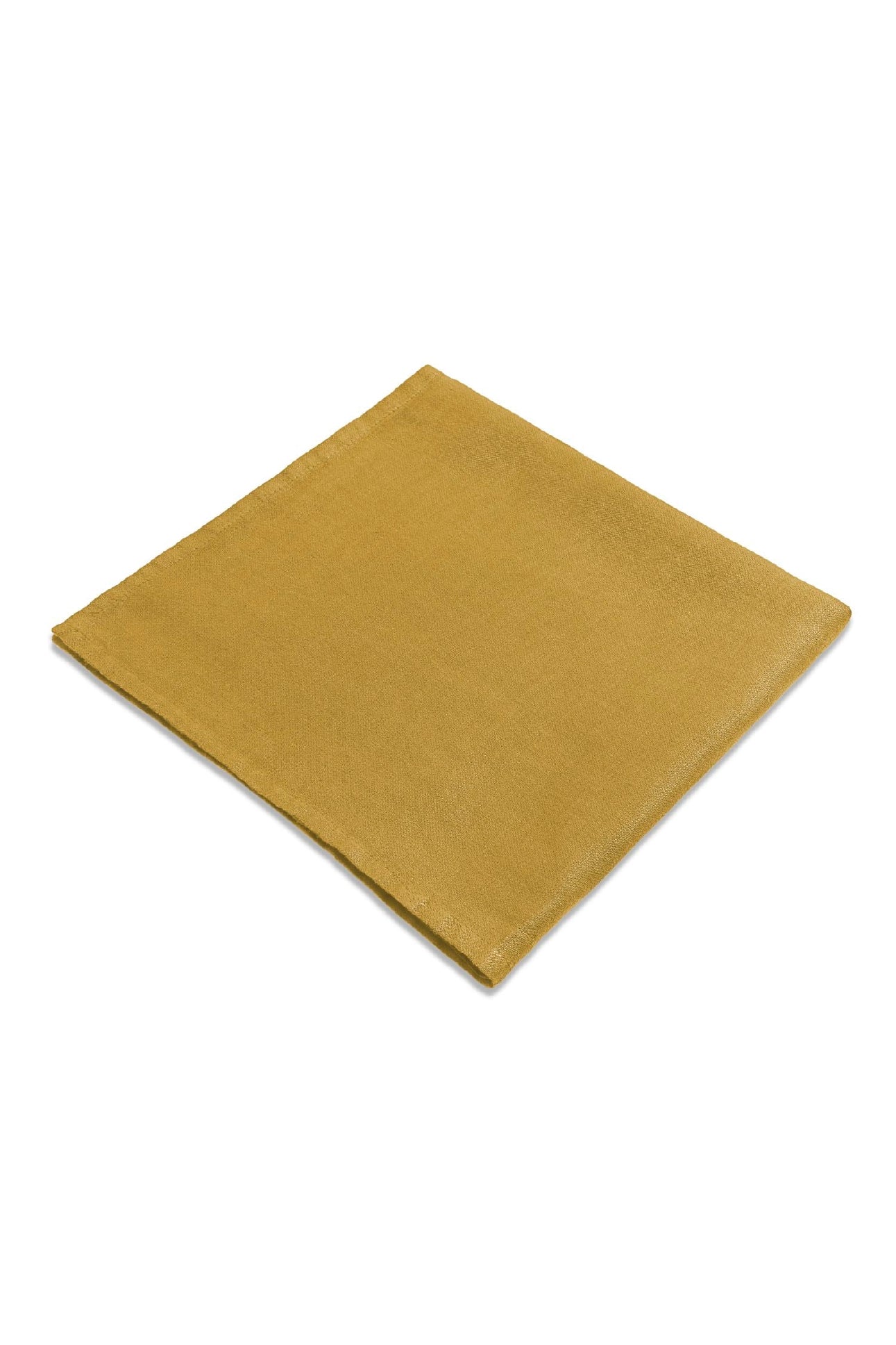 Lot de 4 serviettes en satin de lin - Mustard
