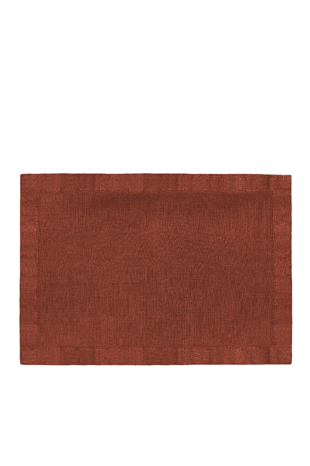 Set of 4 satin linen placemats - Brick