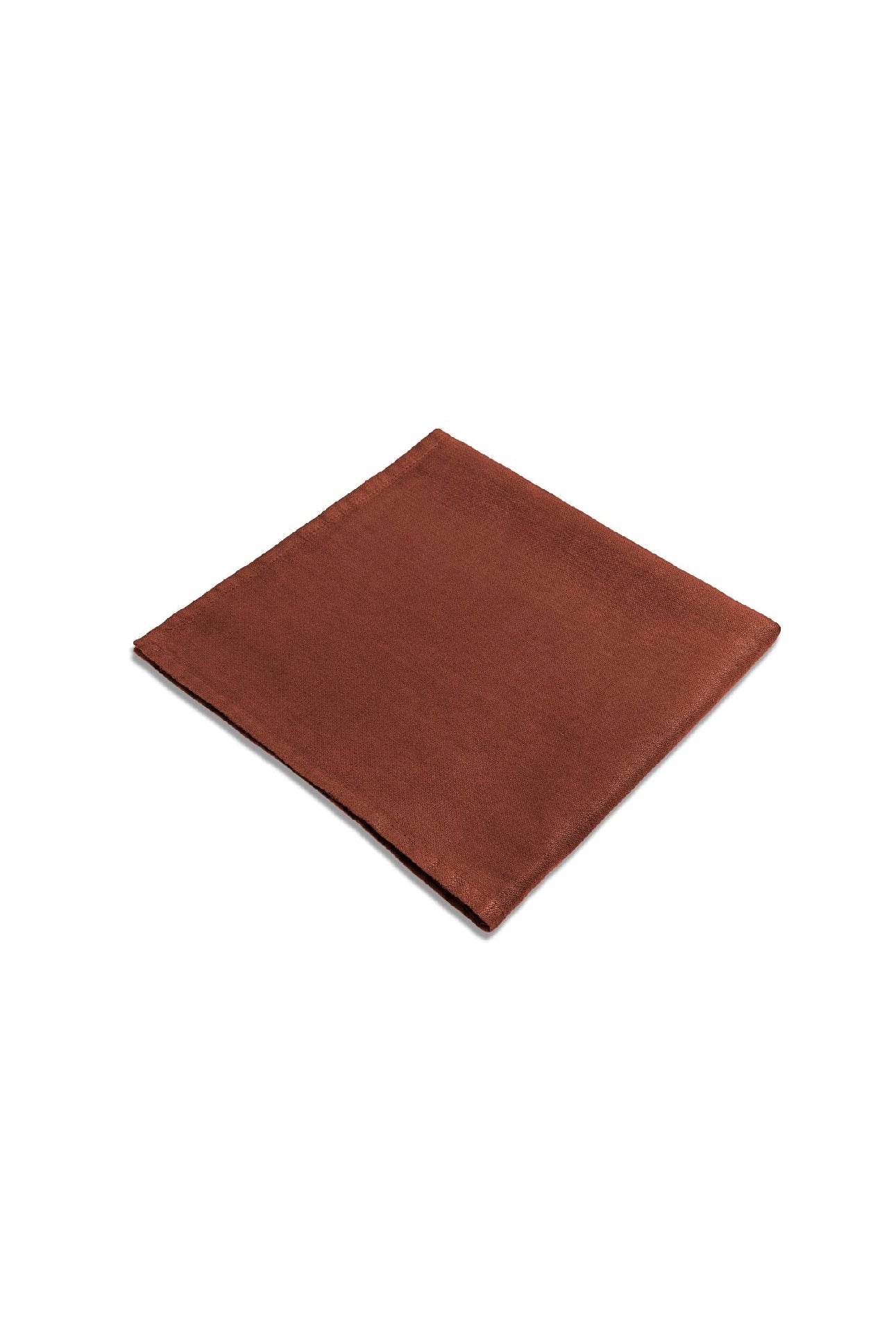 Lot de 4 serviettes en satin de lin - Brick