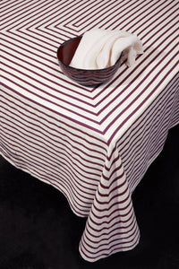 Nappe Concorde en satin de lin - Red