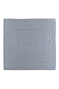 Coffret de 4 serviettes Concorde en lin - Bleu