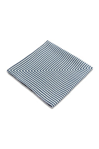 Coffret de 4 serviettes Concorde en lin - Bleu