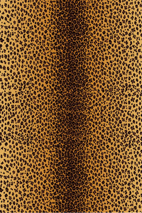 Nappe en satin de lin imprimé léopard - Yellow