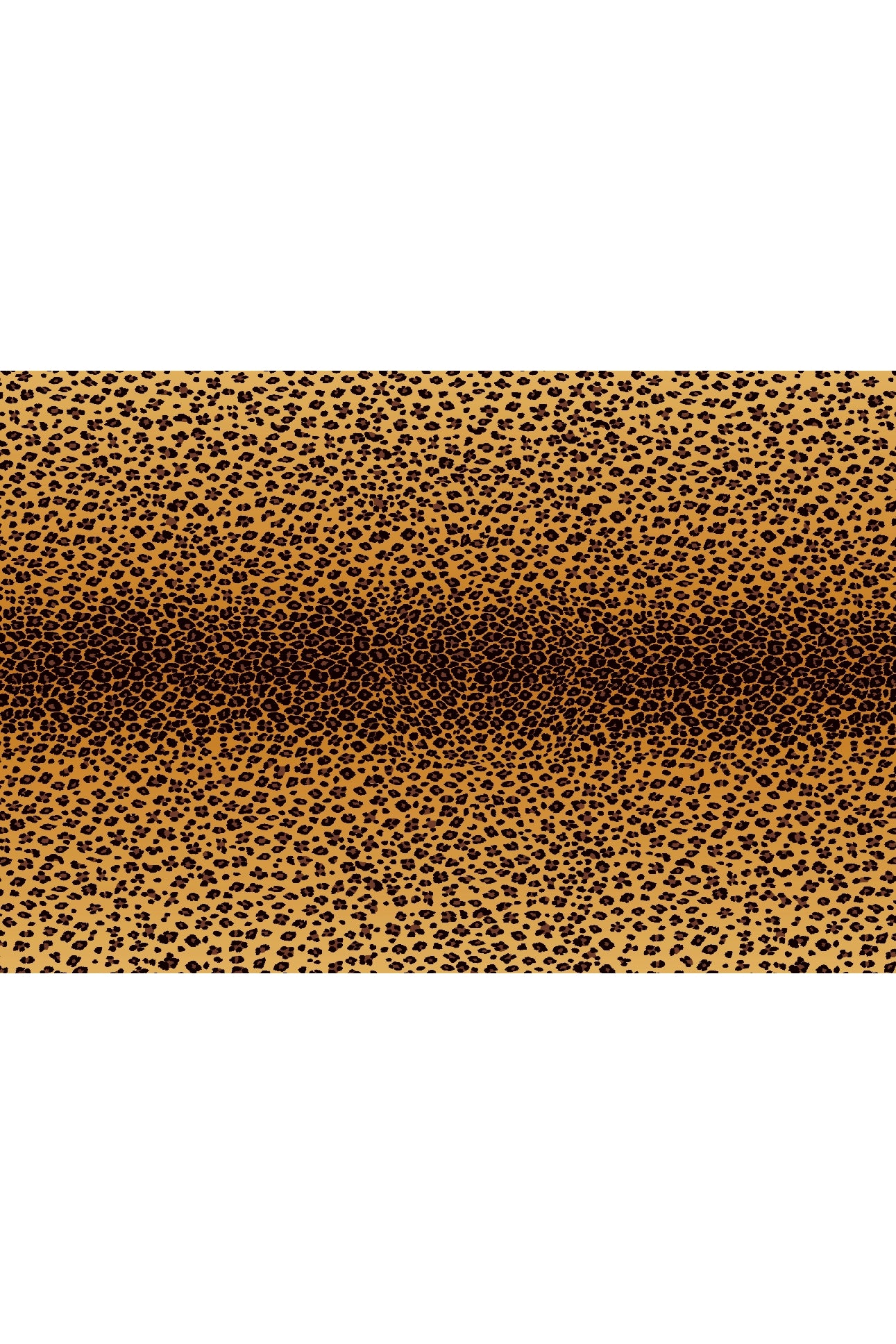 Nappe en satin de lin imprimé léopard - Yellow