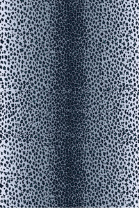 Nappe en lin imprimé léopard - Blue