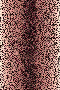 Nappe en lin imprimé léopard - Pink