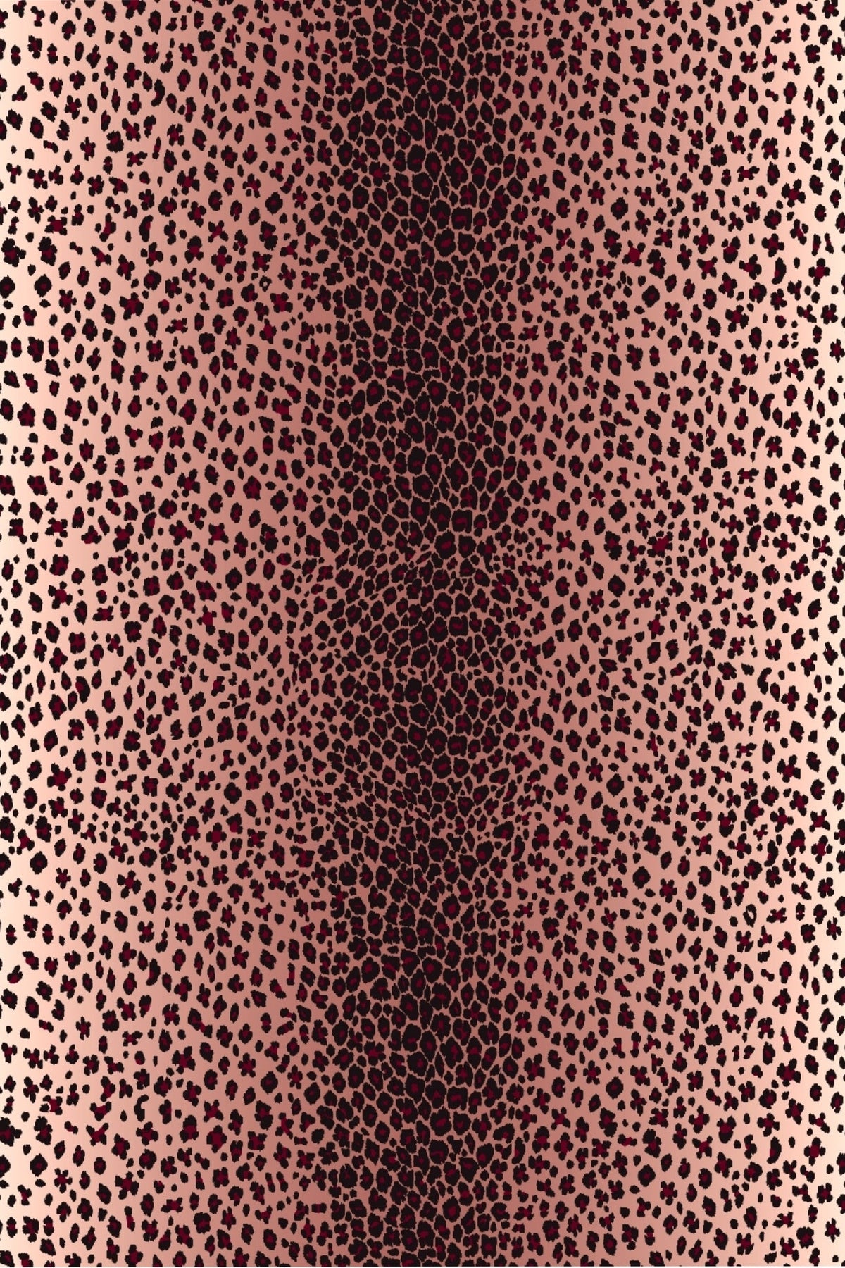 Nappe Léopard en lin - Rose