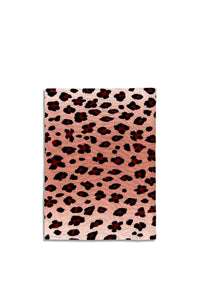 LINEN SATEEN LEOPARD RUNNER-PINK