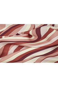 Nappe Landscape en lin - Rouge & Rose