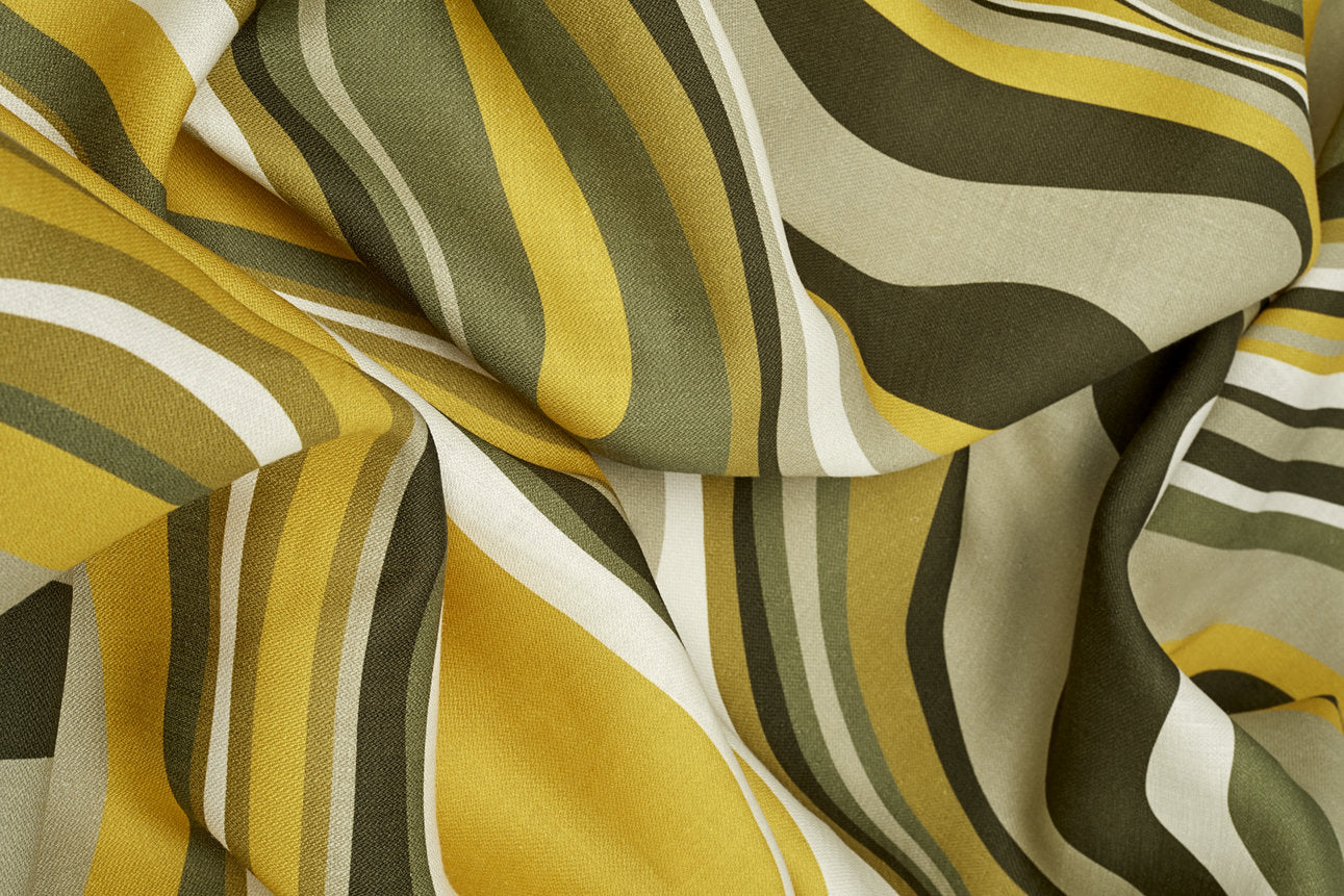 Nappe Waves en lin - Vert