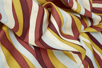 Nappe Landscape en lin - Jaune & Rouge