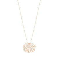 Collier Lotus en or rose 18 carats - Rose