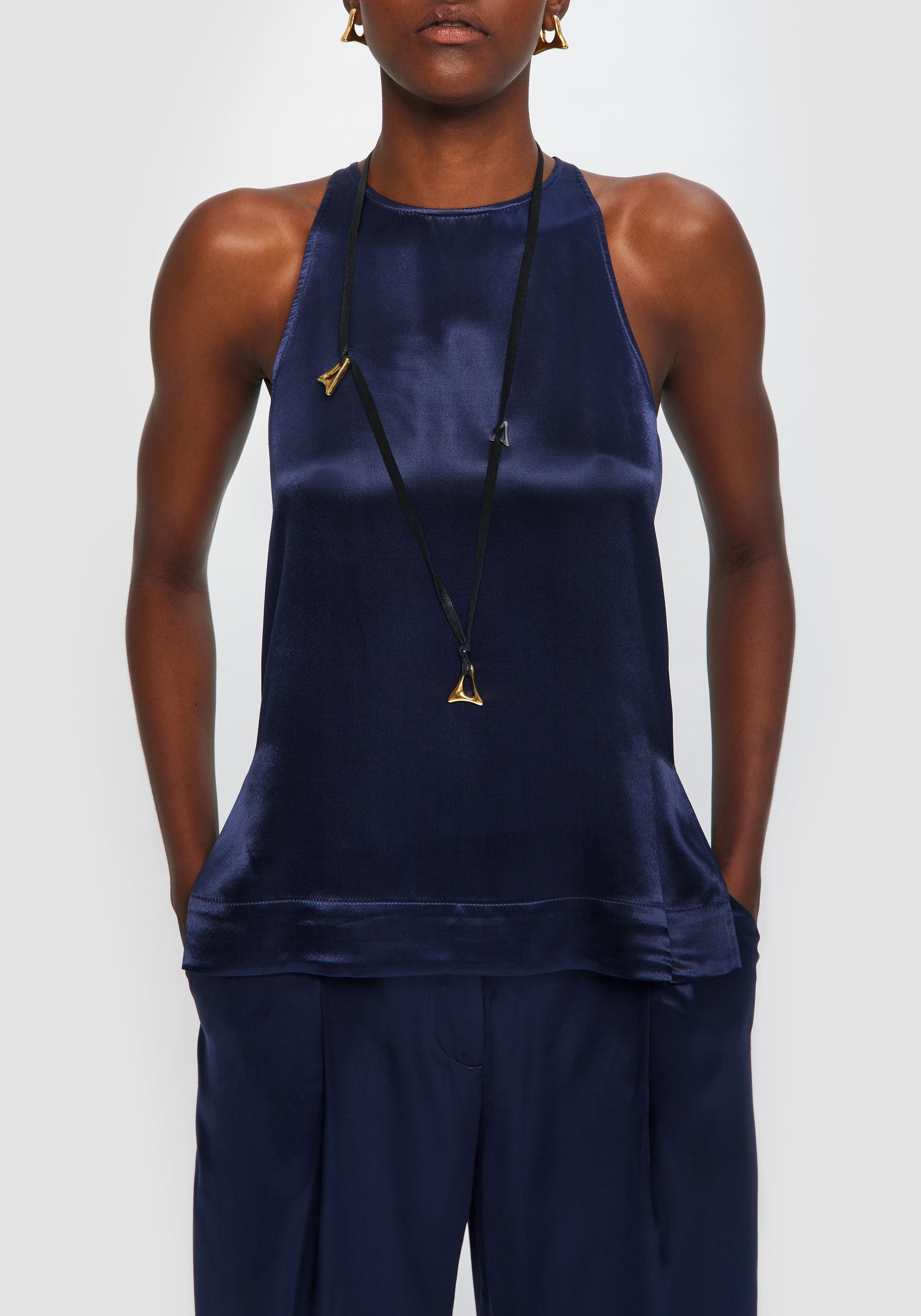 Blouse Logan sans manches - Midnight Blue