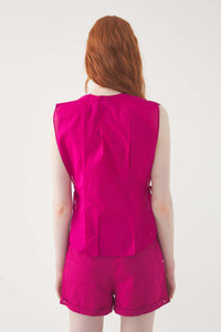 MAGENTA LOLA TOP