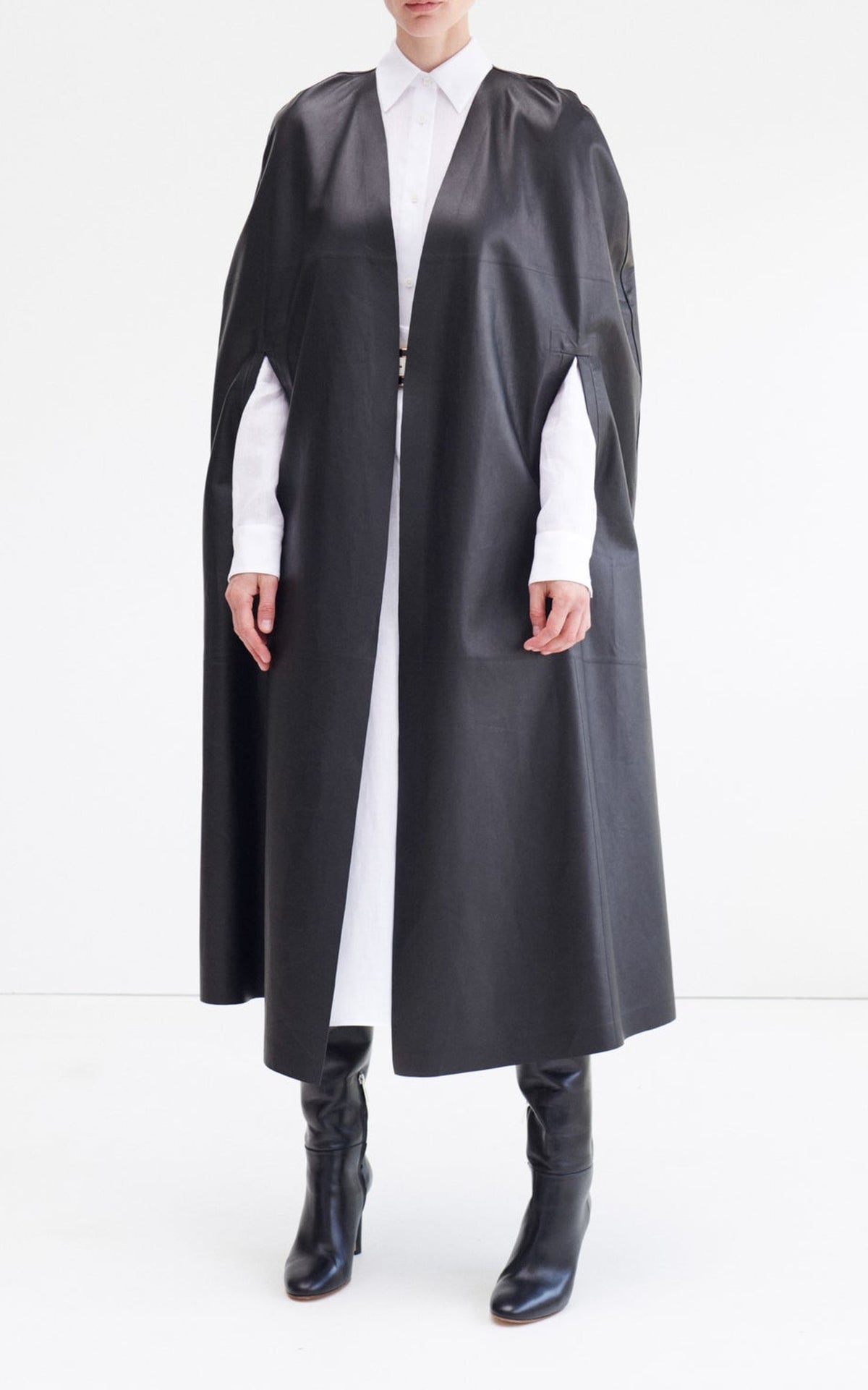 Black / Cuissardes Linda 85 en cuir - Black