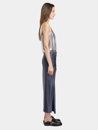 GREY MIDI SKIRT IN JERSEY