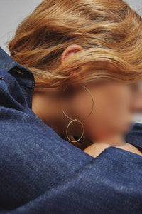 GOLD BOUCLES D'OREILLES DOM 2