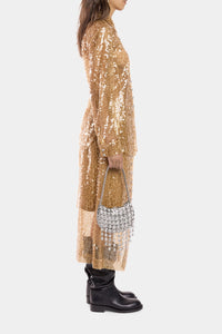 Chemise manches longues à paillettes  - Amber