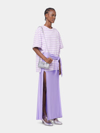 LAVENDER LONG SKIRT IN JERSEY