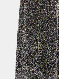 Long skirt in crepe with sequin embroidery details