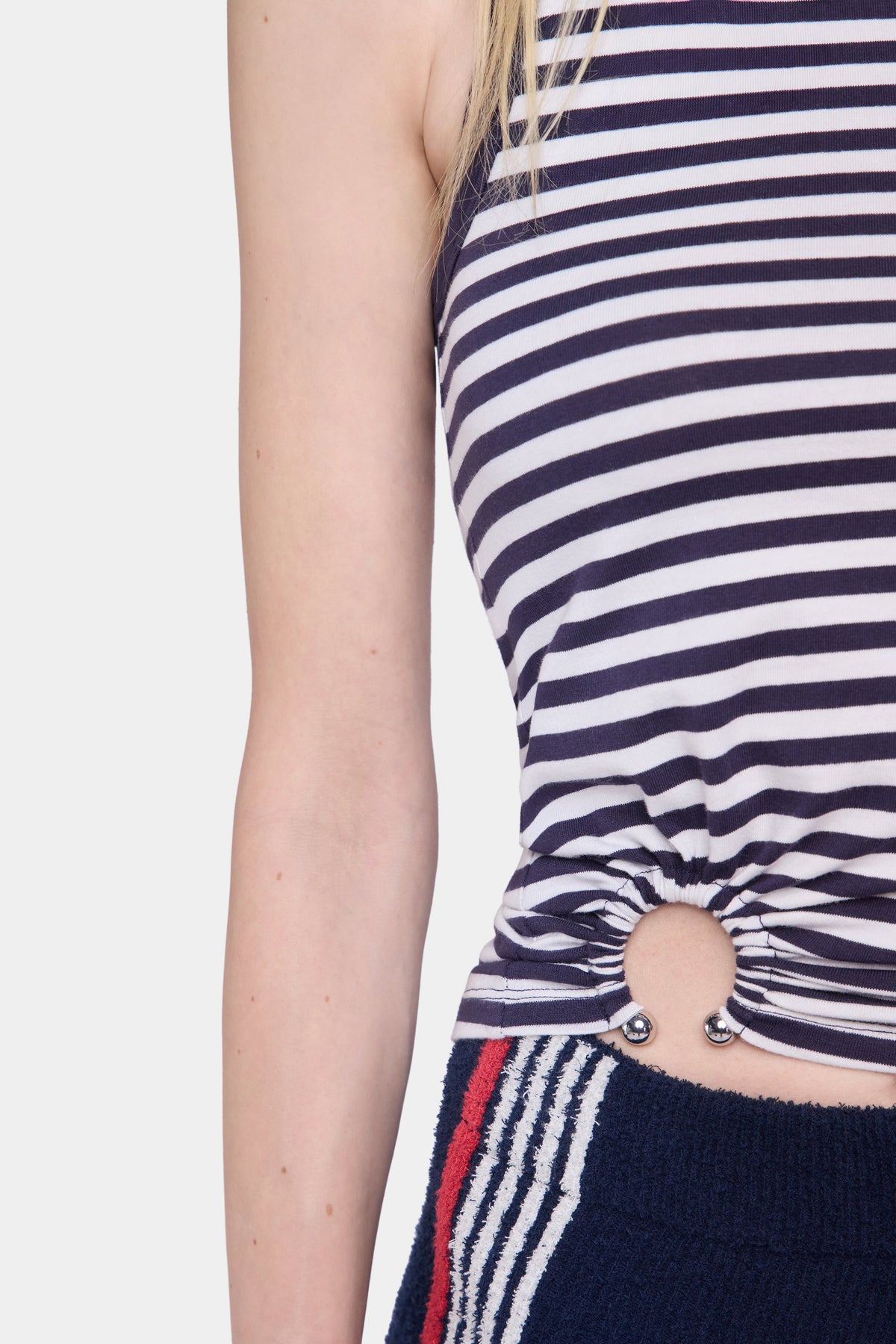 Débardeur Piercing - Stripe Navy & Off White