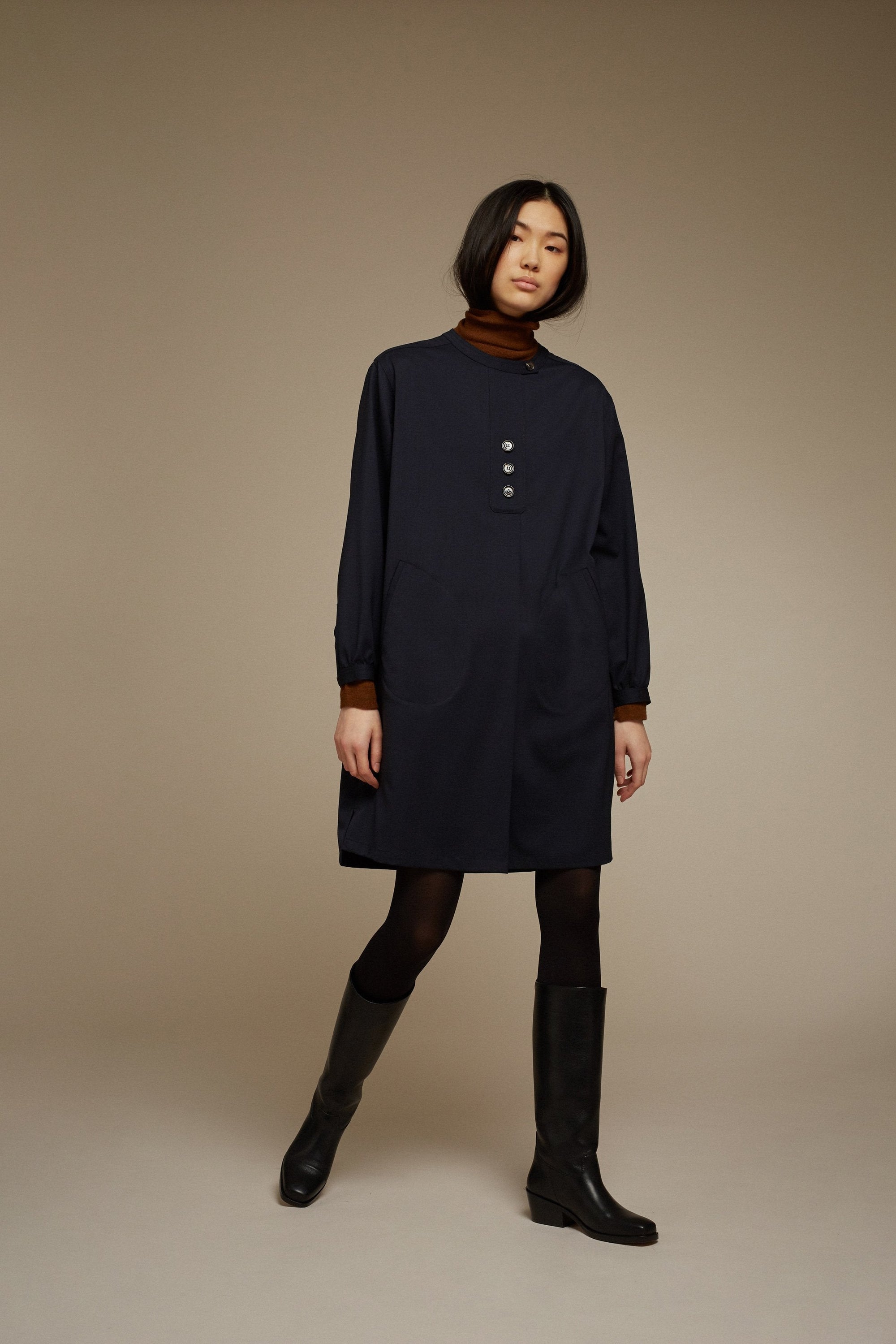 NAVY _ Robe Onagre - Navy