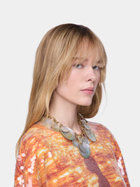 Shell discs necklace