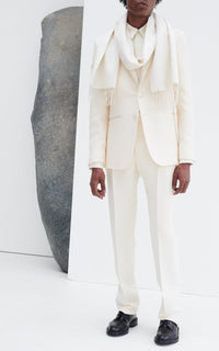 Ivory / Veste Nicolson en laine - Ivory
