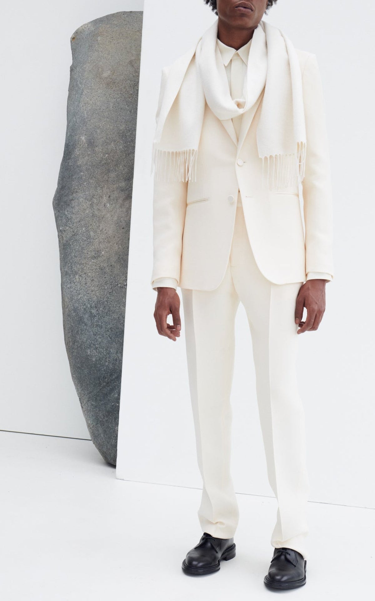 Ivory / Veste Nicolson en laine - Ivory