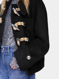 Short coat in wool