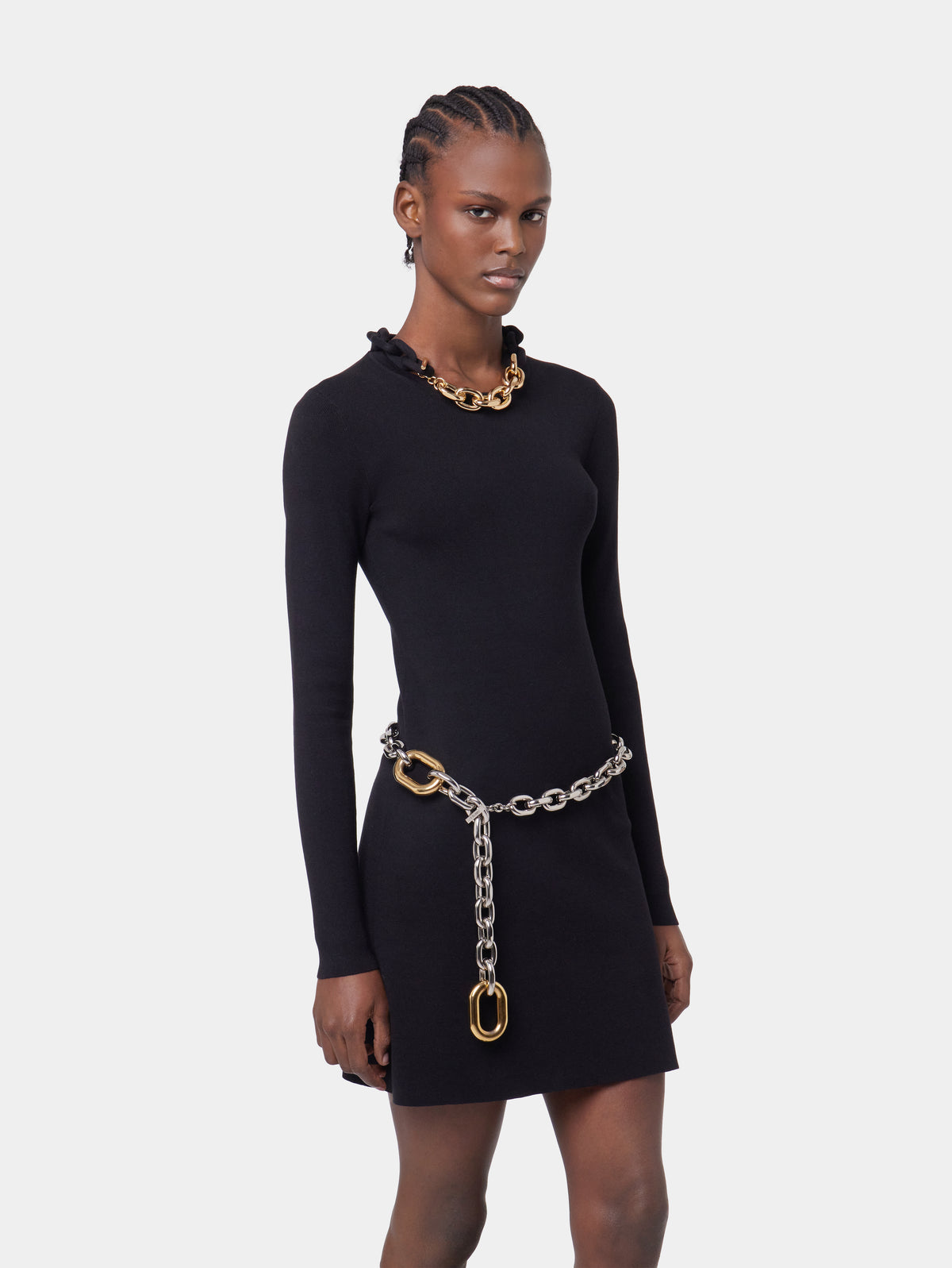 Silver/gold XL link belt
